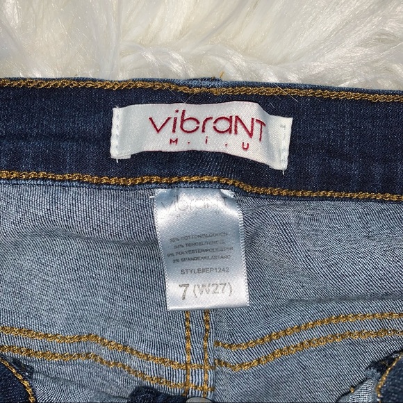 Vibrant Dark Wash Skinny Jean - Picture 2 of 2